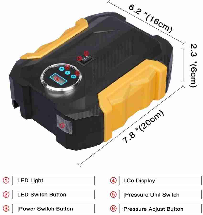 swabs 120 psi Tyre Air Pump for Car Bike Price in India Buy