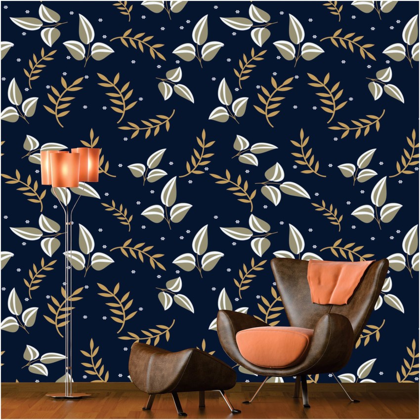 Buy House of Alice Cubic Shimmer Metallic Wallpaper Navy Blue Gold  H264981 Online at desertcartINDIA