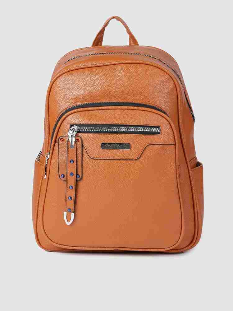 Dressberry Women Backpack 13 L Backpack Brown Price in India