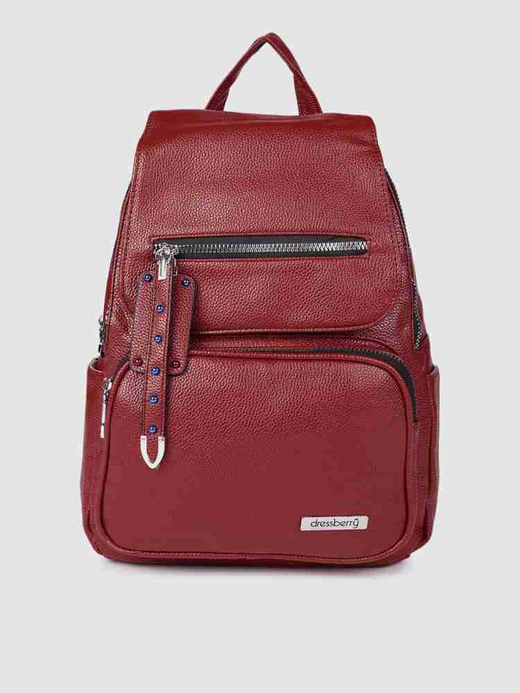 Dressberry Bakcpack 24 L Backpack Maroon Price in India