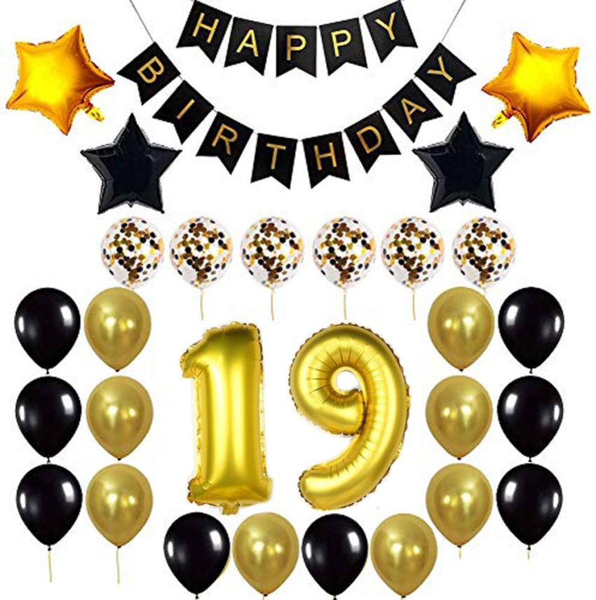 Amazon.com: Coraliayu 19th Birthday Decorations - Navy Blue Happy Birthday  Banner and Sash, Number 19 Foil Balloons ,Metallic Latex Balloons , Silver  Foil Curtains ,Birthday Supplies Set for boys and men Navy