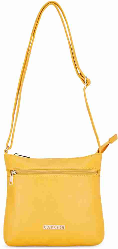 Buy Caprese Women Yellow Sling Bag Yellow Online Best Price in India Flipkart