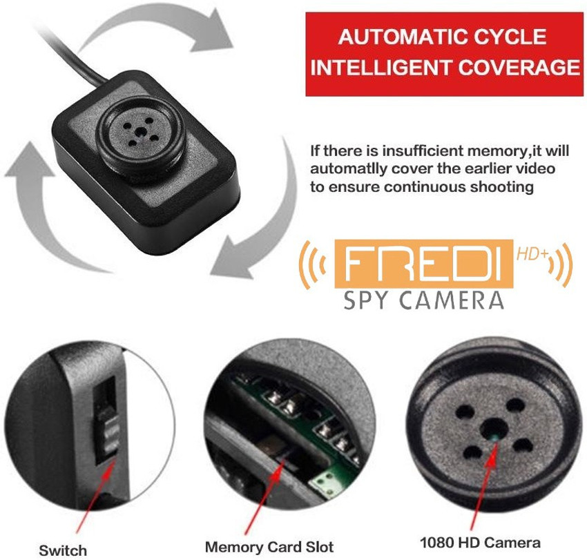 1080p usb spy button camera top for 24 hours long recording