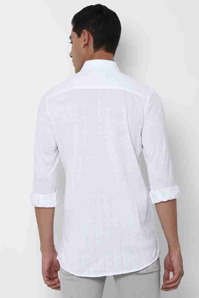 Allen solly white linen on sale shirts