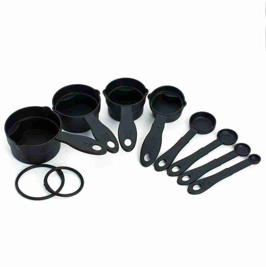 8Pcs Plastic Measuring Spoons Cups Scale Teaspoon Tablespoon Set