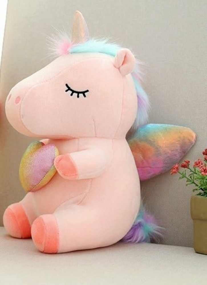Fluffy unicorn teddy hotsell