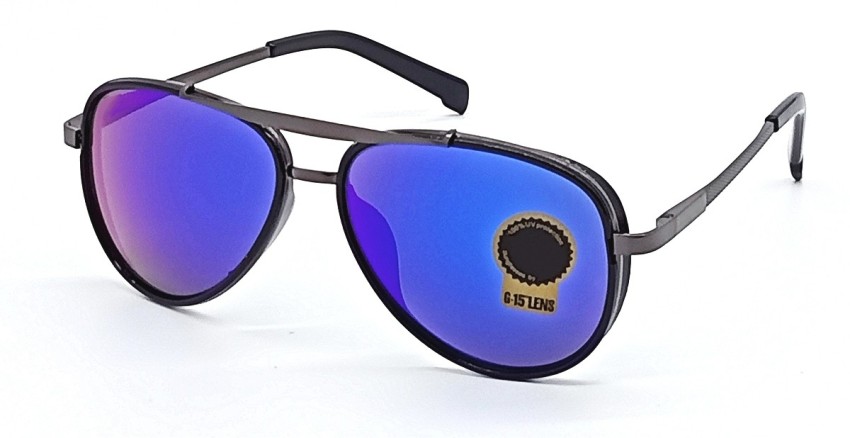 Buy LOUIS KOUROS Aviator Sunglasses Black For Men & Women Online @ Best  Prices in India