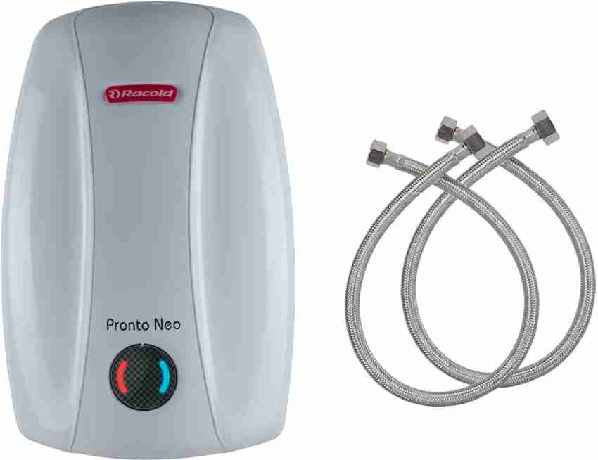 Racold 3 L Instant Water Geyser 3LT WITH CONNECTION PIPE White Price in India Buy Racold 3 L Instant Water Geyser 3LT WITH CONNECTION PIPE White online at Flipkart