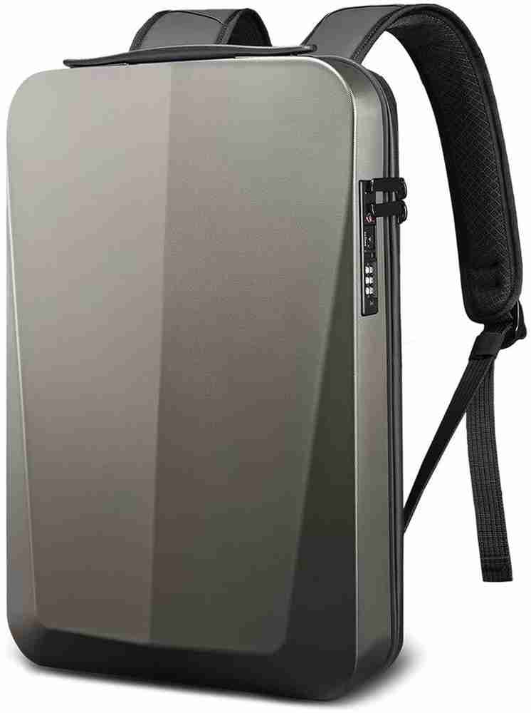 BANGE Anti Theft Hard Shell Unisex Laptop Backpack with USB Charging 11 L Laptop Backpack Grey Price in India Flipkart
