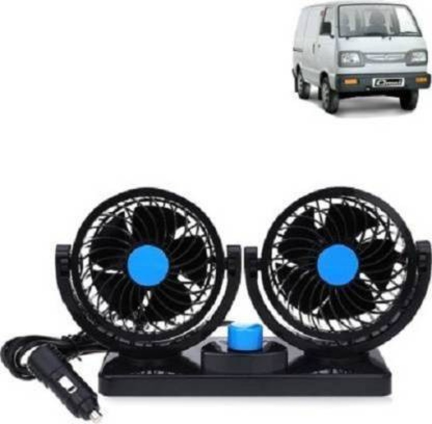 Zinzo Universal highCar Fan 12V 360 Degree Rotatable Dual Head 2 Speed  Quiet Strong Dashboard Auto Cooling Air Fan for Fortuner-F30 quality Car  Fan 12V Car Interior Fan Price in India 
