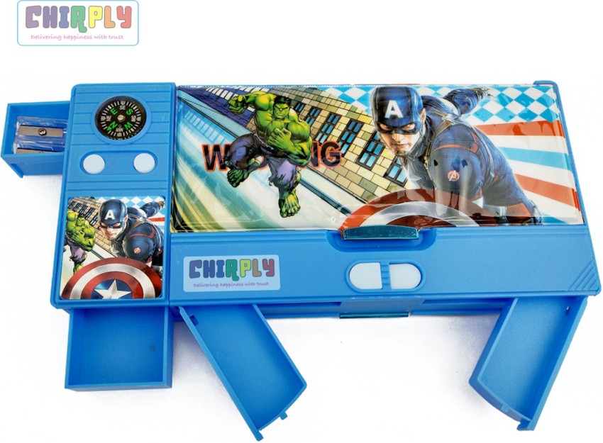 Buy JELLIFY Jumbo Avenger Magnetic Dual Side with Calculato Pencil Box for  Kids (Set of 1, Blue) Online at Best Prices in India - JioMart.