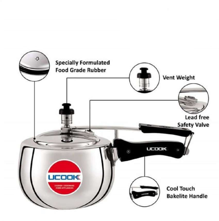 UCOOK by United 3 L Pressure Cooker Price in India Buy UCOOK by