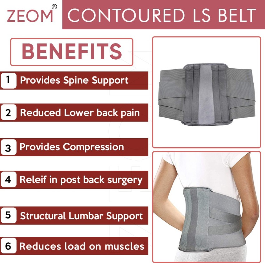 Elastic Back Support Brace, Contoured 9 Back