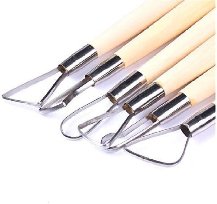 KRAFTMASTERS 6 Piece/Set Clay Carving Tools Regular Flat Wire Cutter DIY  Hand Sculpture Pottery Clay Sculpture Tools - 6 Piece/Set Clay Carving Tools  Regular Flat Wire Cutter DIY Hand Sculpture Pottery Clay