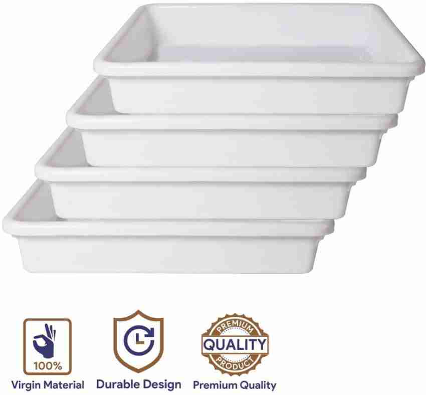 Morvi Wonder Plastic Prime Exel Large Plastic Tray for Home