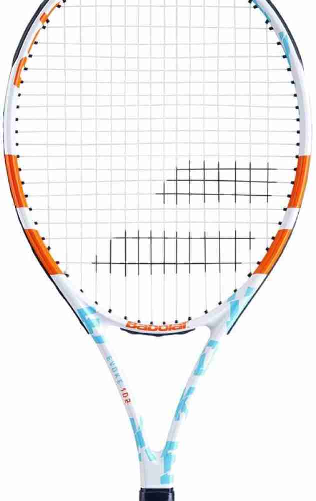 BABOLAT EVOKE 102 Women Red Blue White Strung Tennis Racquet