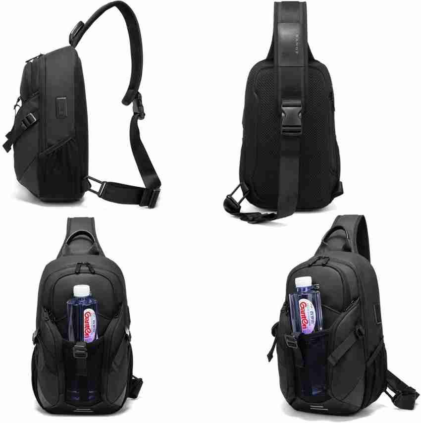 USB Charging Sport Sling Anti-theft Shoulder Bag, Anti Theft Sling Bag,  Waterproof Shoulder Backpack, Sports Crossbody Bag
