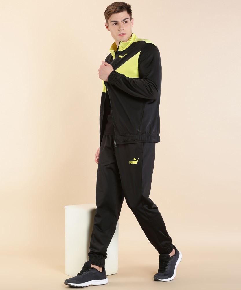 Yellow deals puma tracksuit