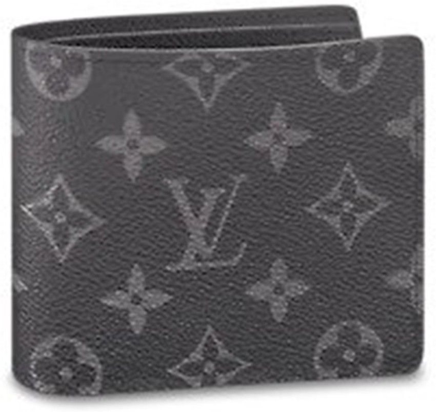 Louis Vuitton Monogram Eclipse Canvas Multiple Mens Wallet Black/Grey