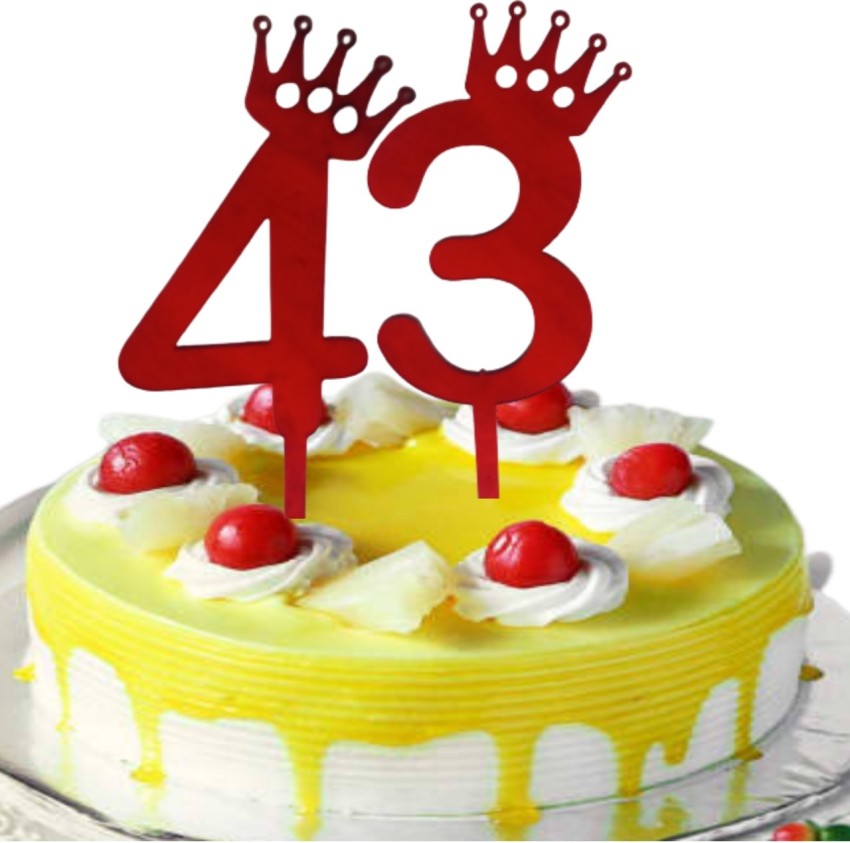 Top more than 75 43 years birthday cake best - awesomeenglish.edu.vn