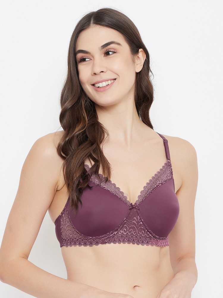 Clovia Chic Non-Padded Wirefree Bra - Purple Women Full Coverage Non Padded  Bra - Buy Purple Clovia Chic Non-Padded Wirefree Bra - Purple Women Full  Coverage Non Padded Bra Online at Best