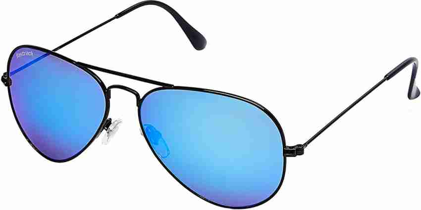 Fastrack blue 2025 aviator sunglasses