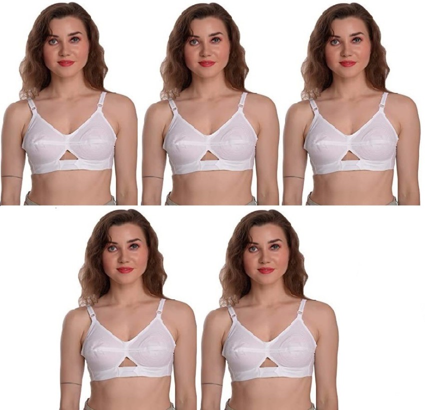 DYMA Women Minimizer Non Padded Bra Women's non padded full coverage Seamed  minimizer cotton bra for Everyday, Daily use, Dailywear