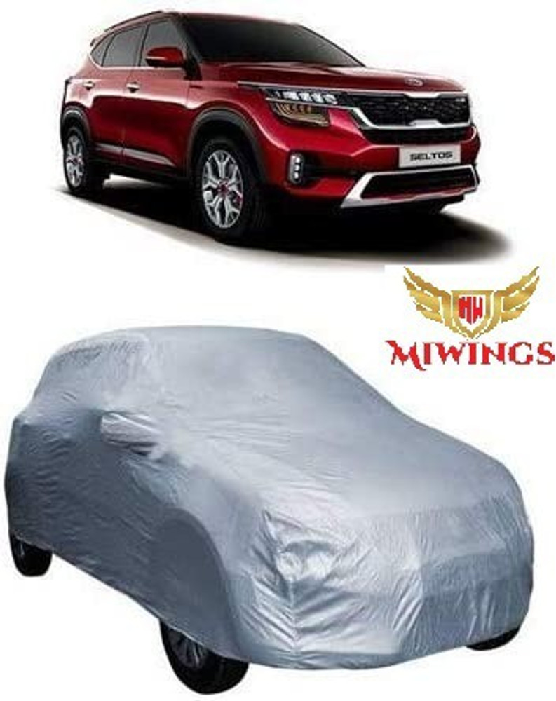 Miwings Car Cover For Kia SELTOS With Mirror Pockets Price in