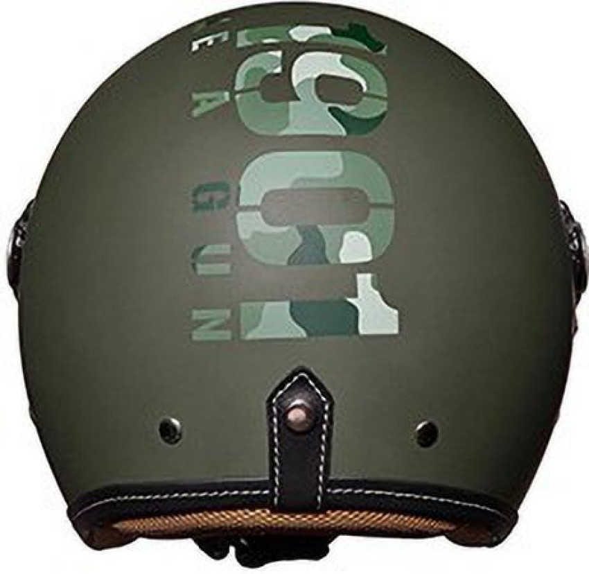 Royal enfield green helmet hot sale