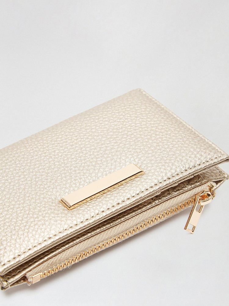 DOROTHY PERKINS Women Casual Gold Artificial Leather Wallet Gold