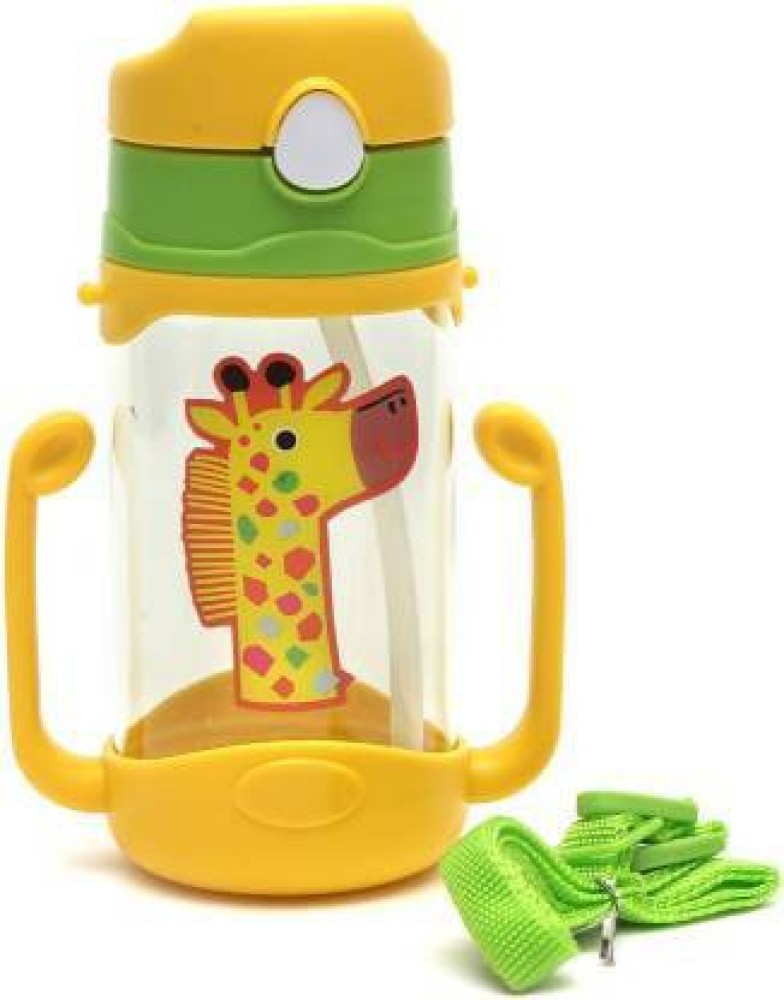 400ml Cute Water Straw Cup Sippy Kids Cartoon BPA Free Leakproof