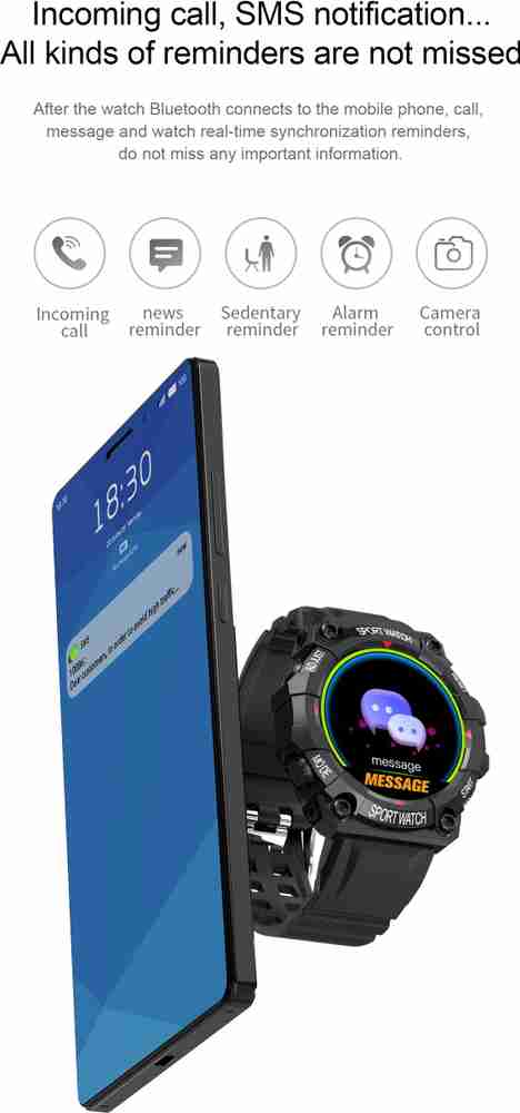 Life Like R21 Heart Rate Blood Pressure Waterproof Smartwatch