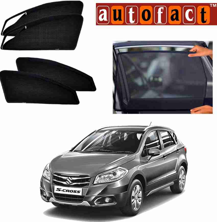 Autofact Rear Window Side Window Sun Shade For Maruti Suzuki S