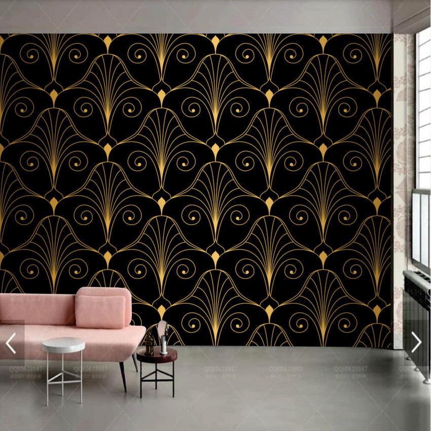 Black bedroom deals wallpaper
