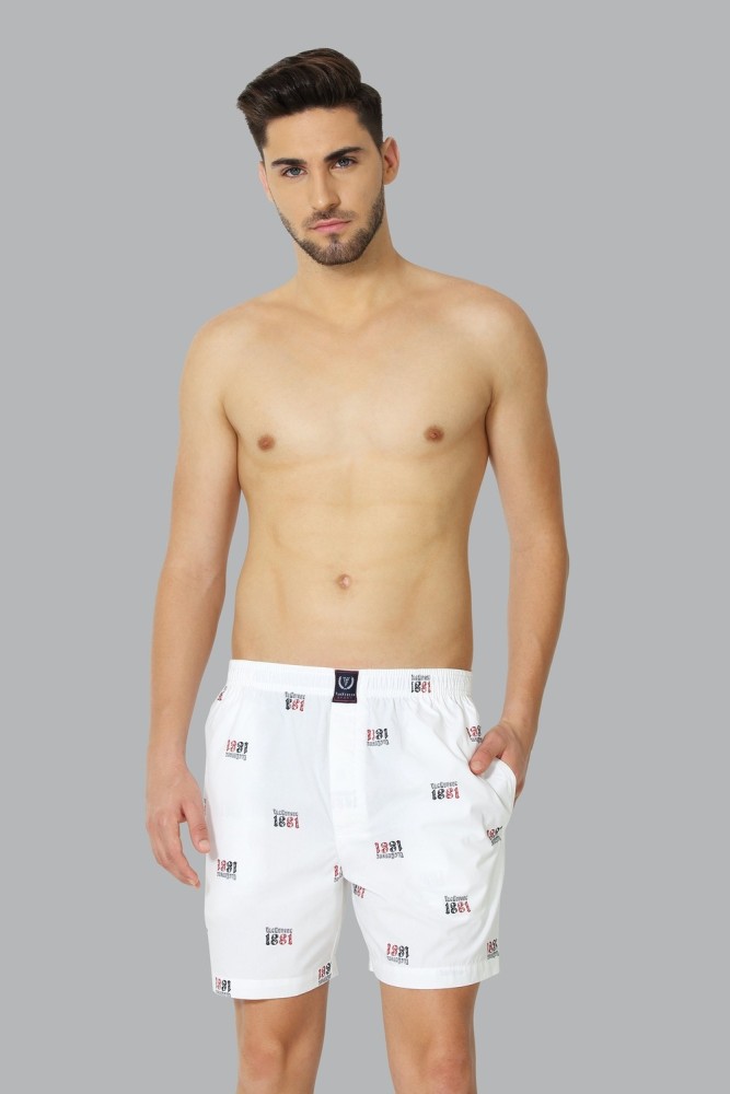 Men's Concepts Sport White Louisville Cardinals Epiphany Allover Print Knit Boxer Shorts Size: Small