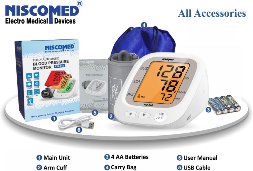 Automatic Blood Pressure Monitor Upper Arm Digital BP Machine Large Cuff  22-44cm