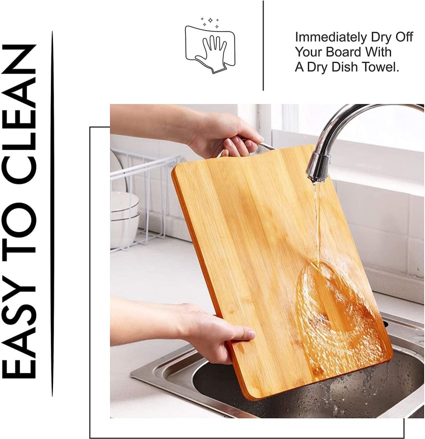 Cutting Board for Kitchen Antimicrobial, No Slip Large Chopping