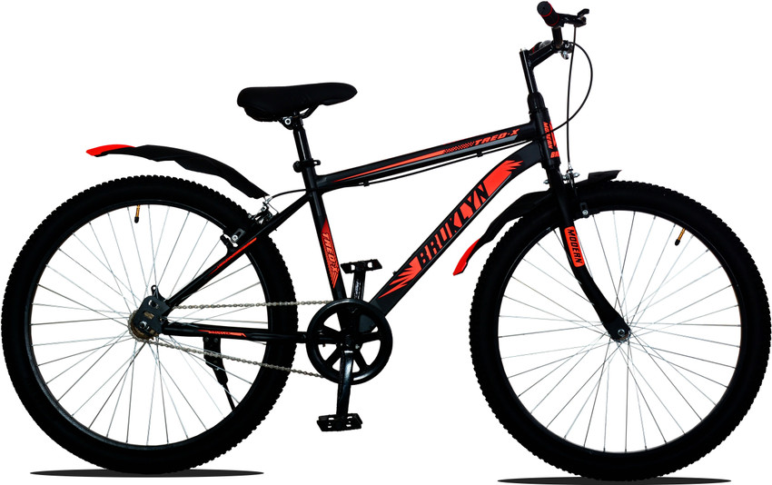 Black and top orange bike