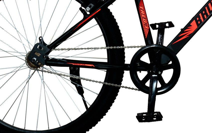 Orange best sale black bike