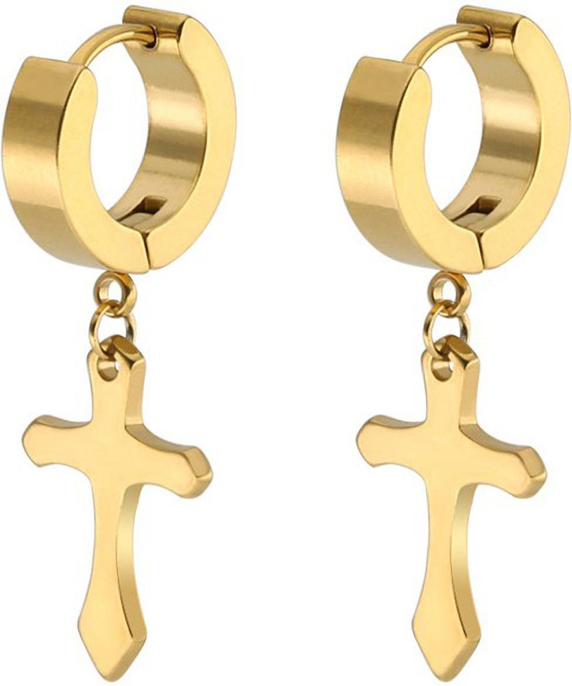 Top 81+ gold cross stud earrings latest 3tdesign.edu.vn