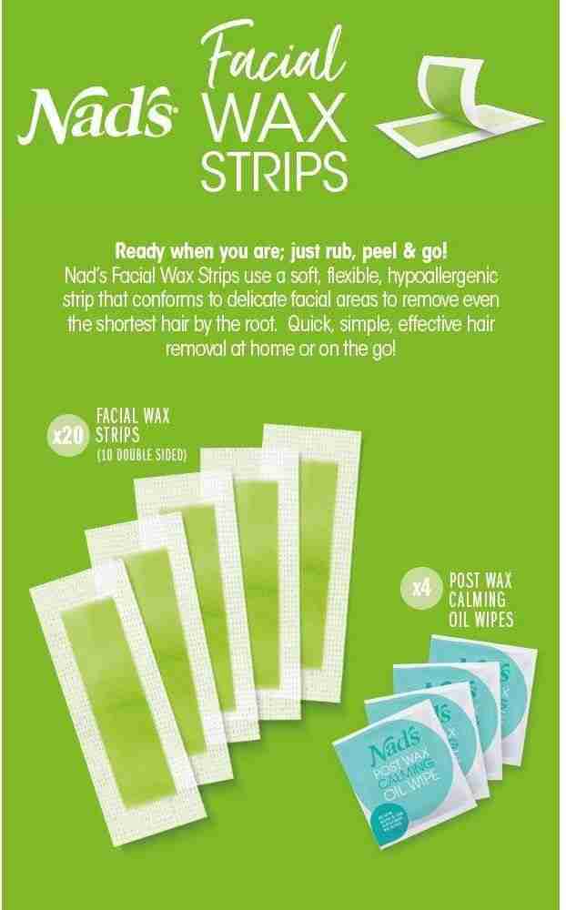 NAD S Facial Wax Strips Facial Hair Removal Waxing Kit For Women 4