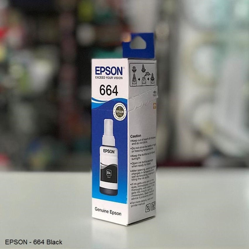 Compatible Epson 664 Black Ink Bottle - (T6641 Ecotank)