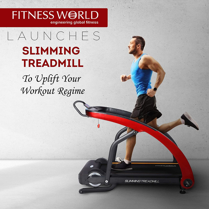 FITNESS WORLD 2 in 1 Portable and Space Saving Sturdy Folding Slimming Treadmill For Walking and Climbing For Home and Gym Treadmill Buy FITNESS WORLD 2 in 1 Portable and Space