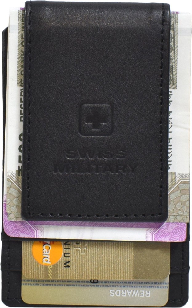 Swiss Military Leather Money Clip Wallet LW35, Card Slots: 6