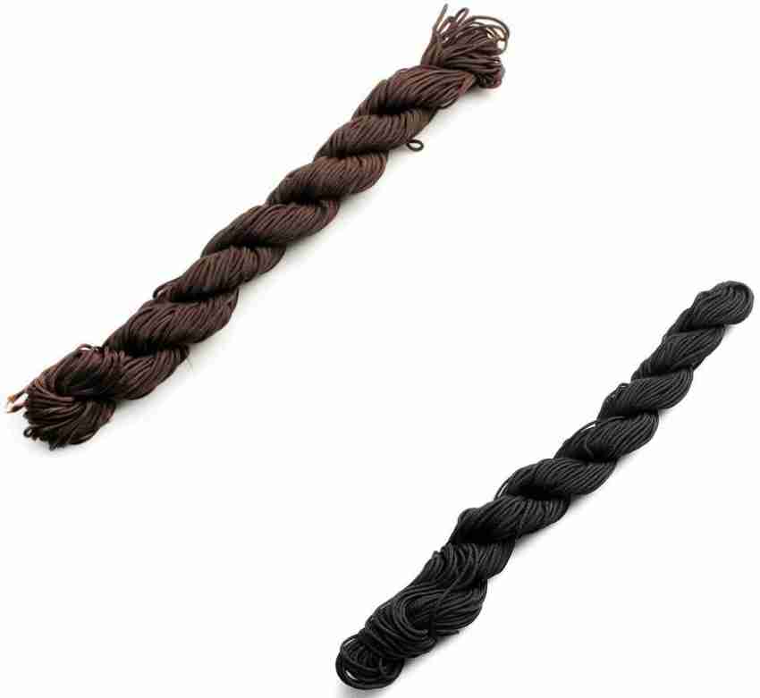Beadsncraft Chinese Knot Macrame String Bracelet Wire Cord Thread 1mm, For  DIY Necklace Bracelet Braided String 30 Meters Brown and Black - Chinese  Knot Macrame String Bracelet Wire Cord Thread 1mm, For