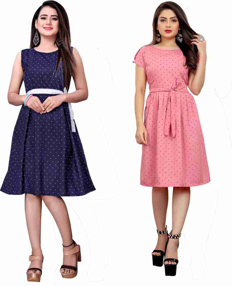 Modli 20 Fashion Women Skater Pink Blue Dress Buy Modli 20