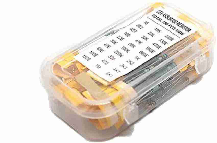 HRTRONICS Resistor Box (Assortment of 150 Resistors and 30 Values)  Electronic Components Electronic Hobby Kit Price in India - Buy HRTRONICS  Resistor Box (Assortment of 150 Resistors and 30 Values) Electronic  Components Electronic Hobby Kit