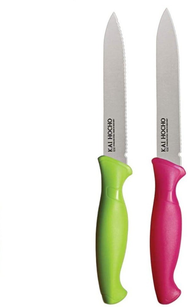 Buy CAROTE Knife Set, Stainless Steel Knife for Kitchen Use, Chef's Knife  Set, Santoku Knife & Non-Slip Handle with Blade Cover, Set of 3(Blue,  Green, Pink) Online at Low Prices in India 