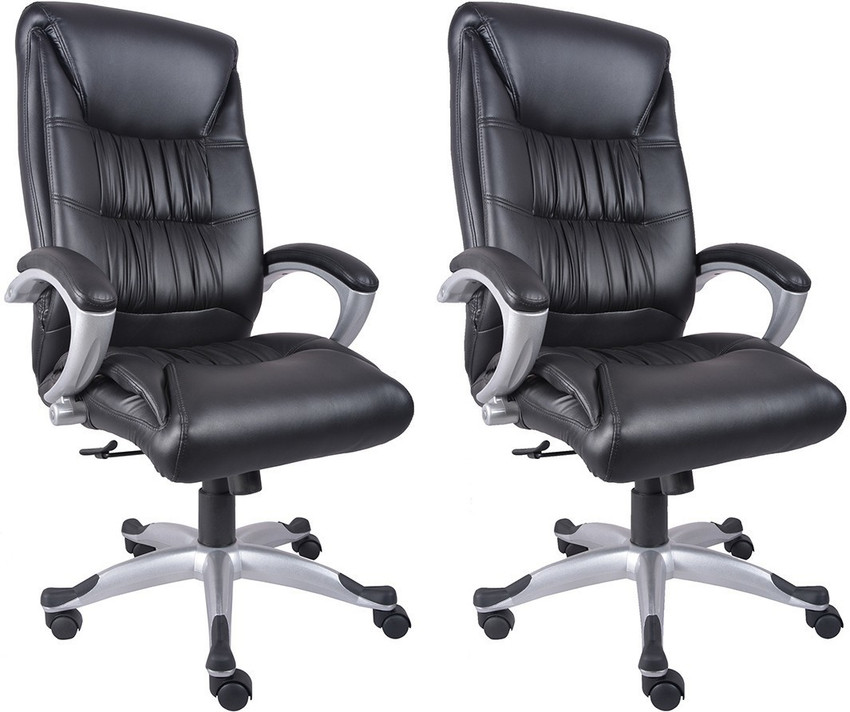 Vj interior leatherette hotsell office arm chair