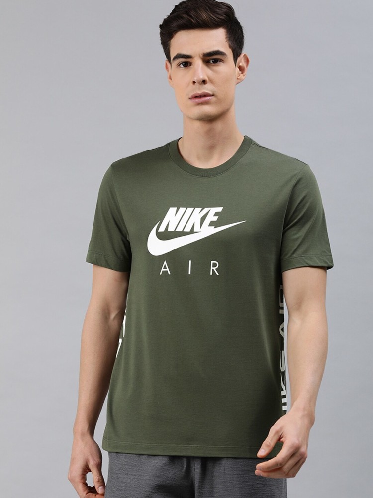 Nike army green on sale shirt